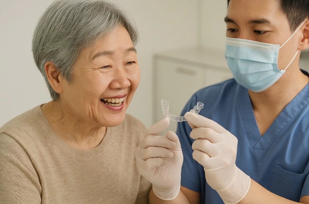 長輩有假牙可以戴隱形牙套嗎？3分鐘破解老年矯正5大迷思